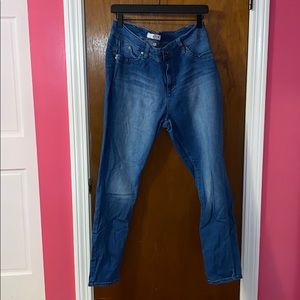 Juniors plus midi skinny jeans